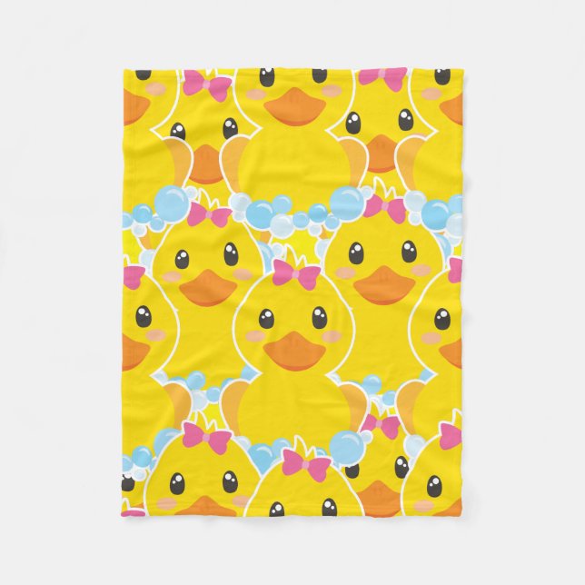 Couverture en polaire en toison en ducky PINK (Devant)