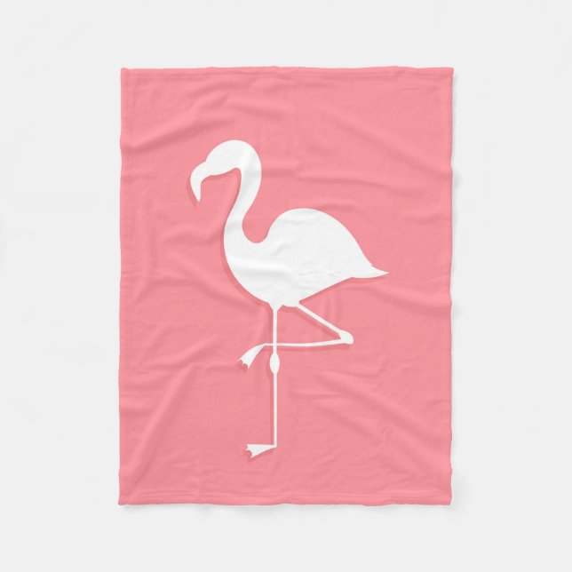 Couverture en polaire Flamant rose (Devant)