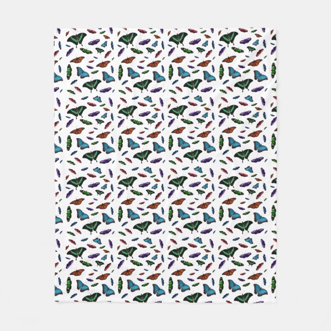 Couverture en polaire Flutterbies (choisir la coul (Devant)