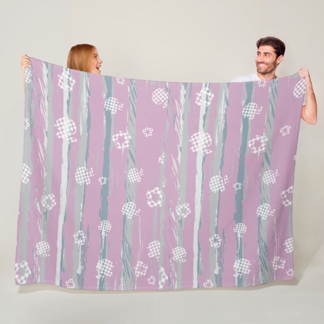 Couverture en polaire (grande 152 x 203 cm) – Ging (En situation)