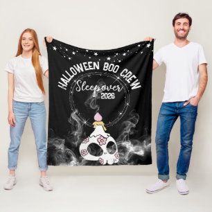 Couverture en polaire Halloween Boo Crew Crânébrat