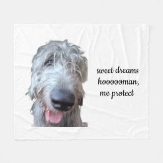 Couverture en polaire Irish Wolfhound – Douces Rêv