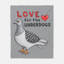 Couverture en polaire "Love For The Underdogs" ave