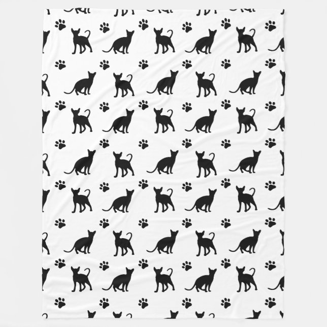 Couverture en polaire Meowz 60x80 (Devant)