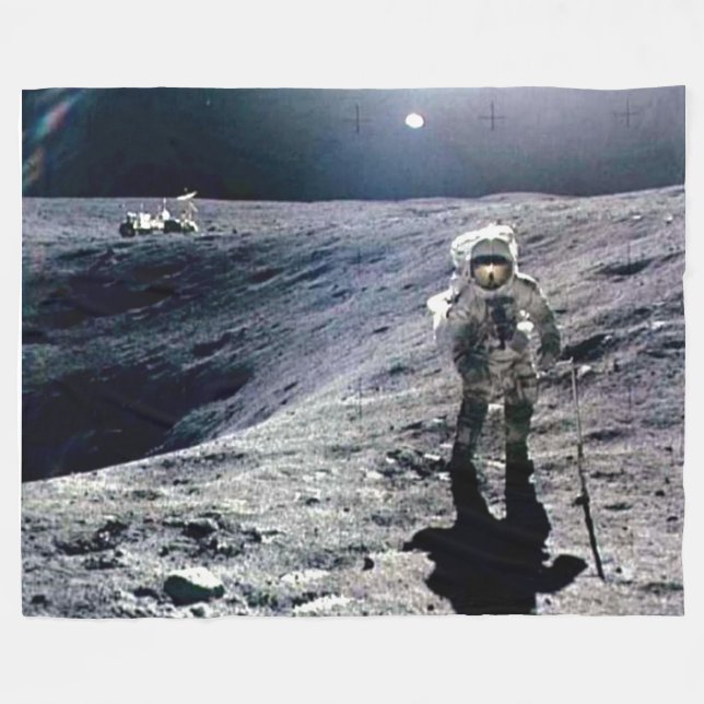 Couverture en polaire MOON WALK (Devant (Horizontal))