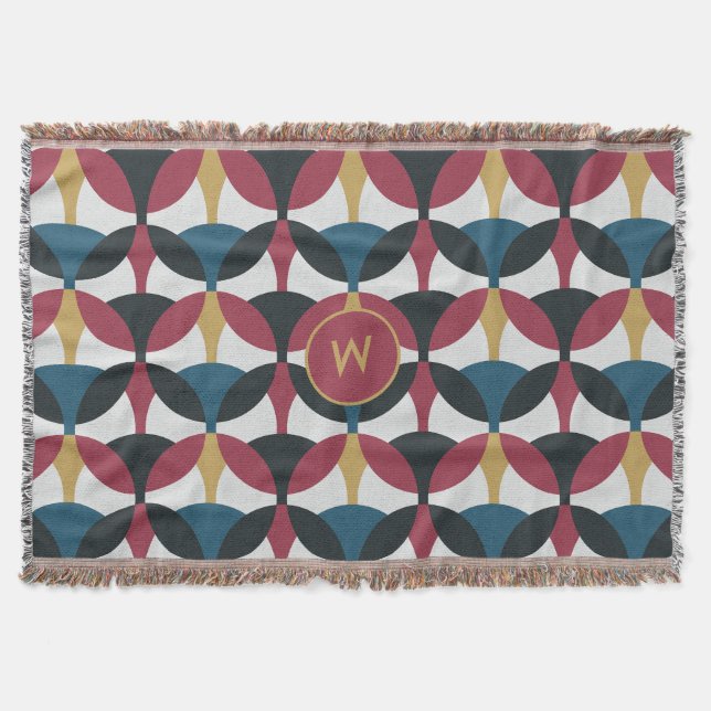 Couverture en polaire Motif avec monogramme (Devant)
