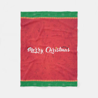 Couverture en polaire Noël Cozy Merry Christmas –