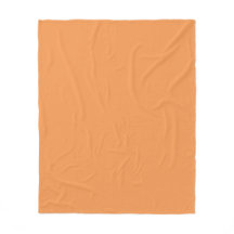 Couverture en polaire orange tigre