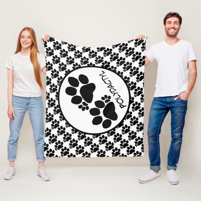 Couverture en polaire - Pâtes en polydactyle (En situation)