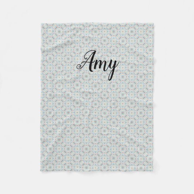 Couverture en polaire personnalisable à motif de c (Devant)