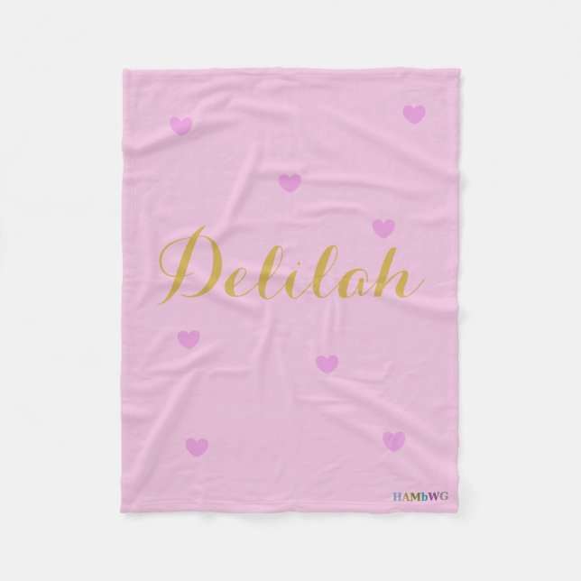 Couverture en polaire personnalisable HAMbyWhiteGl (Devant)
