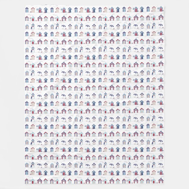 Couverture en polaire - Plages (Devant)