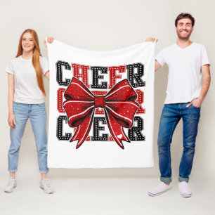 Couverture en polaire pom-pom girl