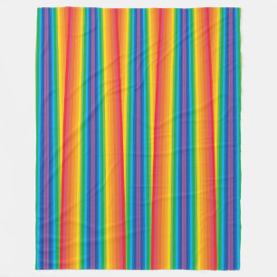 Couverture en polaire Retro Rainbows (3 tailles)