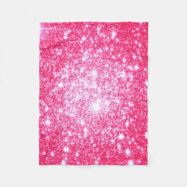 Couverture en polaire rose vif (Devant)