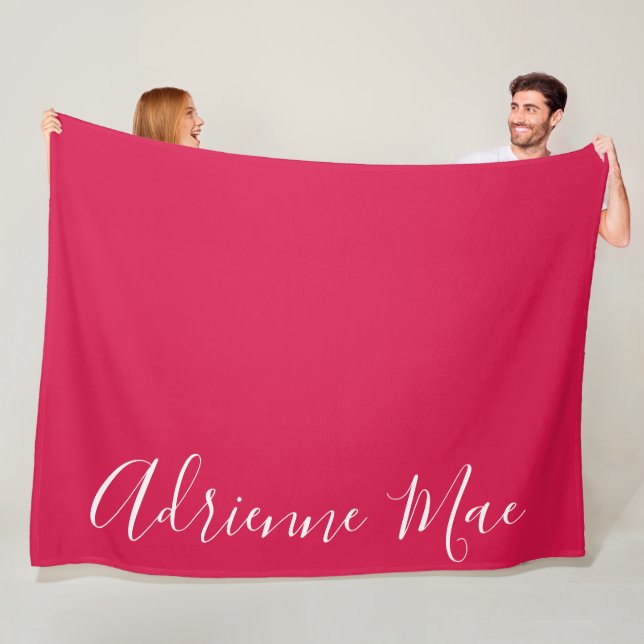 Couverture en polaire rouge Crimson simplement per (En situation)