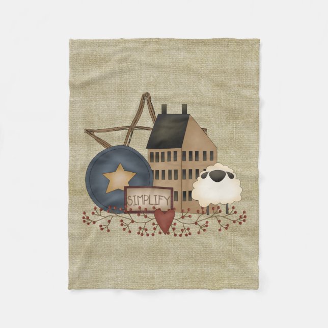 Couverture en polaire SIMPLIFIE primitive (Devant)