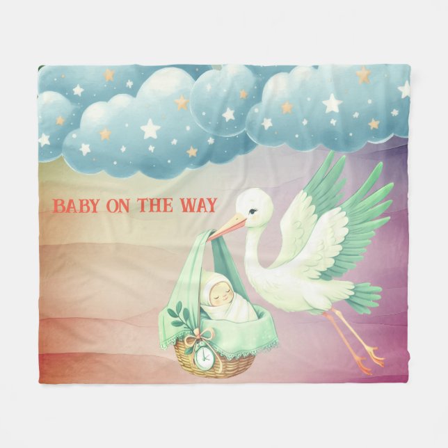 Couverture en polaire Stork (Devant (Horizontal))