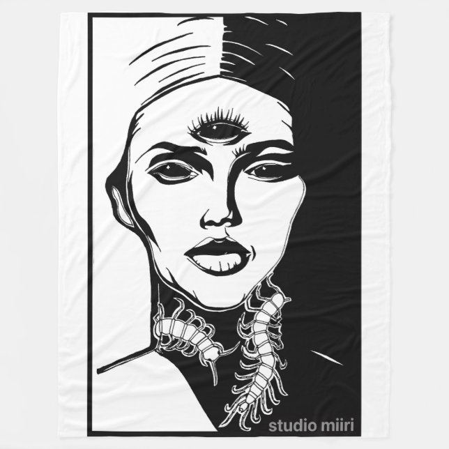 COUVERTURE EN POLAIRE studio miiri (Devant)