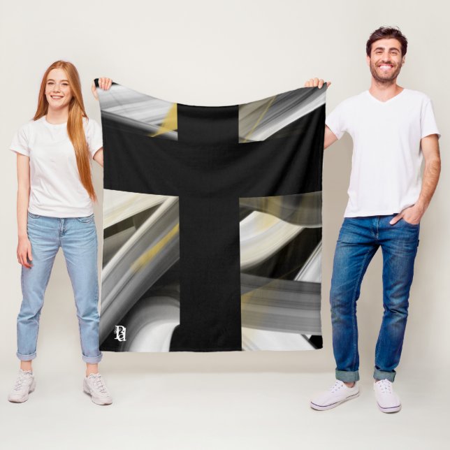 Couverture en polaire Tendance Abstraite Décor int (En situation)