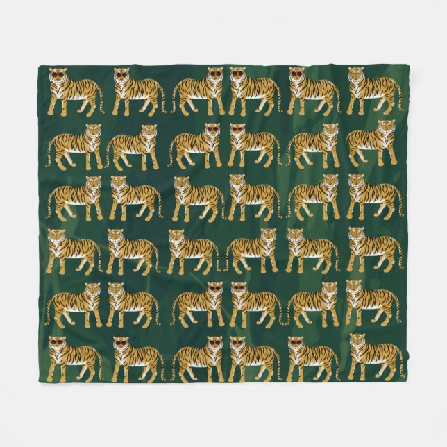 Couverture en polaire tigres (Devant (Horizontal))