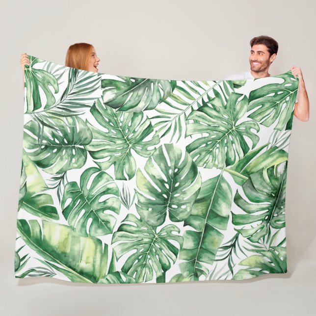 Couverture en polaire Tropic Rain 60x80 (En situation)