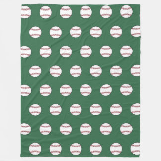 Couverture en polaire verte de baseball