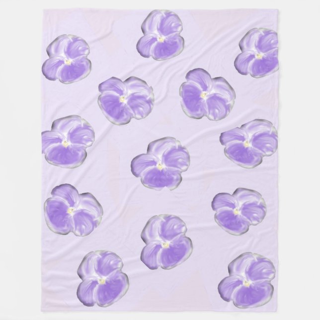 Couverture en polaire violette (Devant)