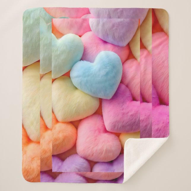 Couverture en toison de coeur (Devant)