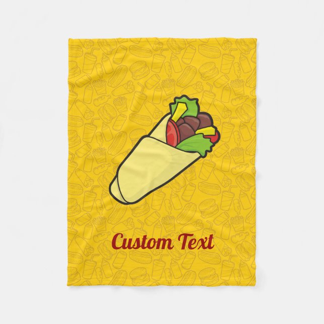 Couverture en toison tortilla Sandwich Wrap (Devant)