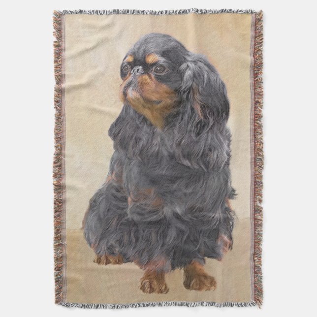 Couverture English Toy Spaniel Peinture Animal Art original (devant Vertical)