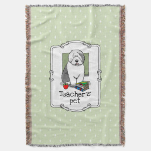 Couverture Enseignant de l'école Vieux chien de mouton anglai