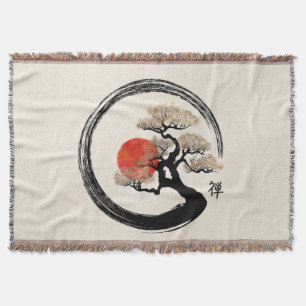 Couverture Enso Circle et Bonsai Tree sur toile