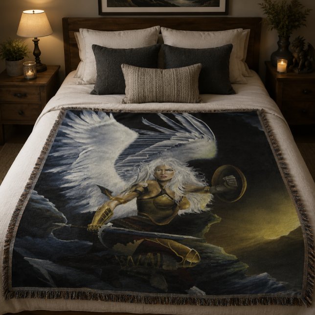 Couverture Épée d'ange guerrier de fantasy féroce (Créateur téléchargé)