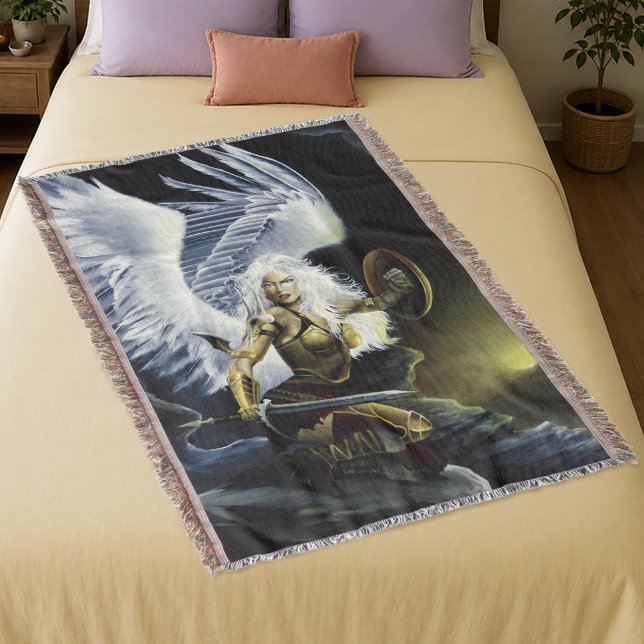 Couverture Épée d'ange guerrier de fantasy féroce (Créateur téléchargé)