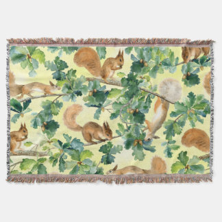 Couverture Equipe aquarelle, chêne motif sans soudure.