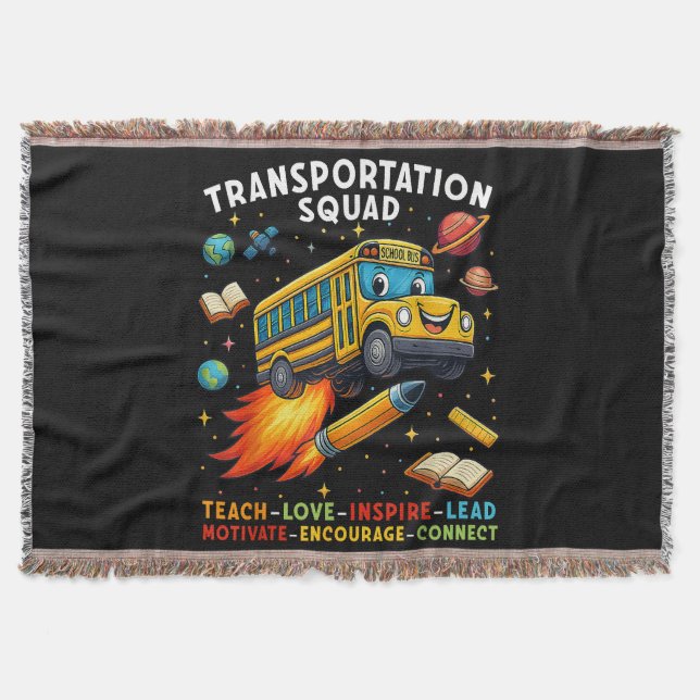 Couverture Équipe de transport Conducteur de bus scolaire drô (Devant)