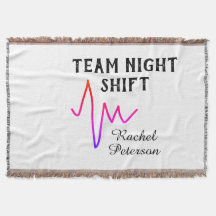 Équipe infirmière de nuit docteur médical nom cœur