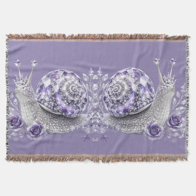 Couverture Escargot de cristal violet argenté (Devant)