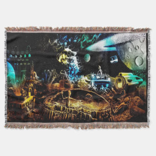Couverture espiègle de jet d'aliens