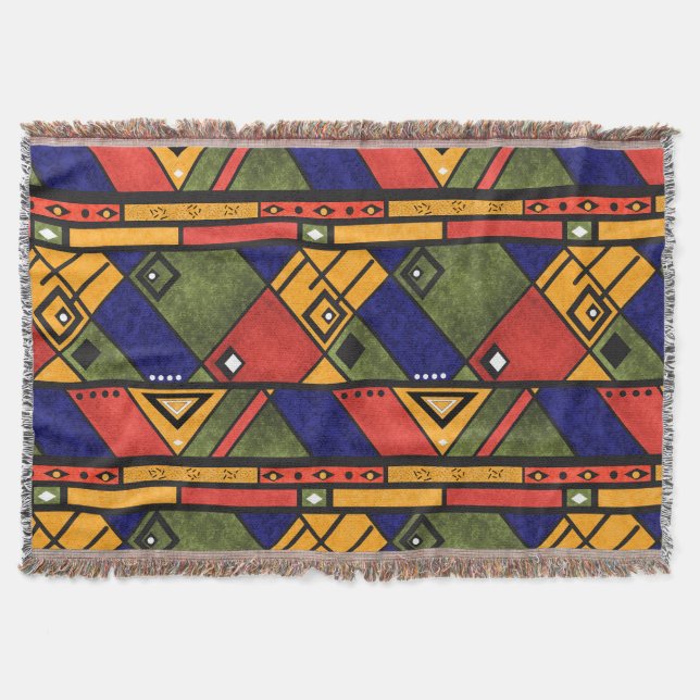 Couverture Ethno africain sans couture traditionnelle motif (Devant)