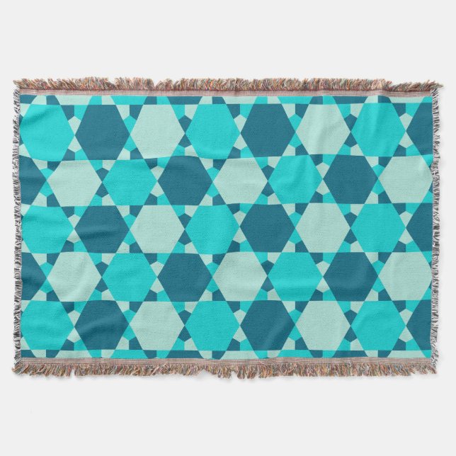Couverture Étoile bleue de David Motif d'illusion optique (Devant)