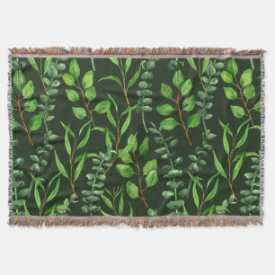 Couverture Eucalyptus vert foncé