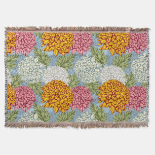 Couverture Excellent motif avec des chrysanthèmes