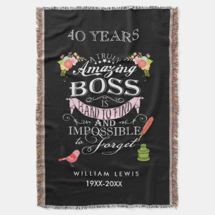 Couverture Extraordinaire à lancer Floral Boss