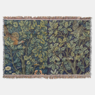 Couverture Faisan d'arbre boisé William Morris