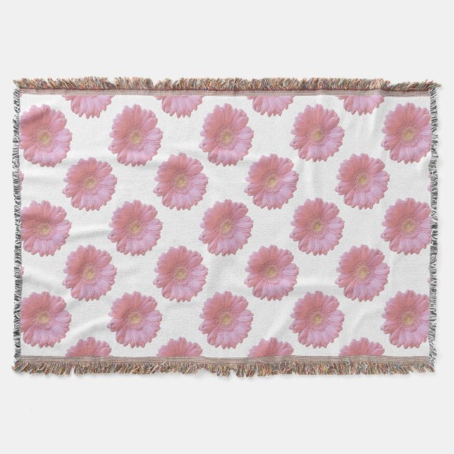 Couverture Faisée de gerbera rose pâle (Devant)