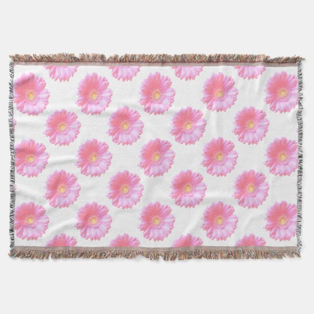 Couverture Faisée de gerbera rose pâle (Devant)