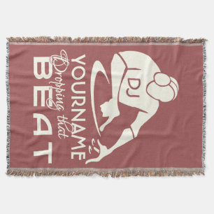 Couverture faite sur commande de jet de nom et de