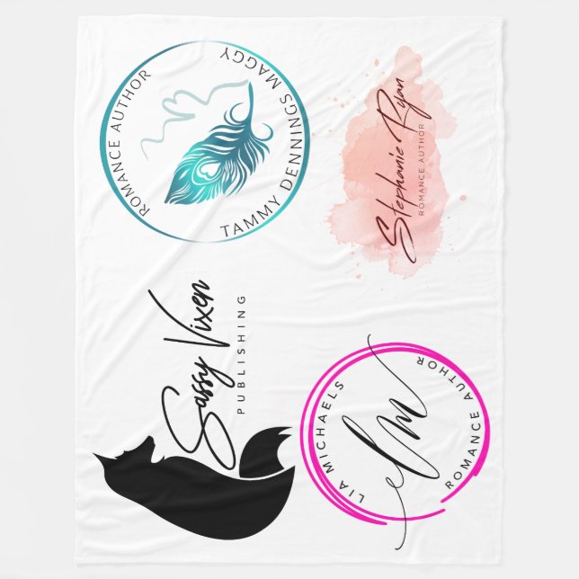 Couverture faite sur commande d'ouatine de logos (Devant)